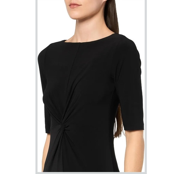 Tommy Hilfiger Dress‎ Elbow Sleeve Twist Waist  Black New 2 - Picture 15 of 15